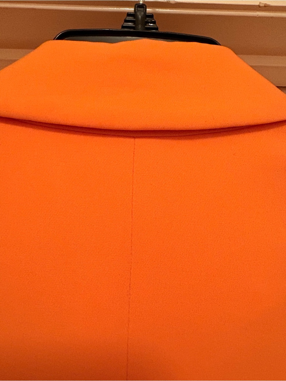 DKNY Bright Orange Double-Breasted Trench Blazer - Picture 4 of 8